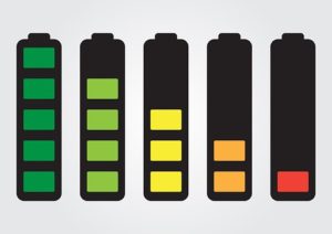 Battery status icons 