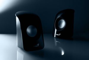 a pair of speakers 