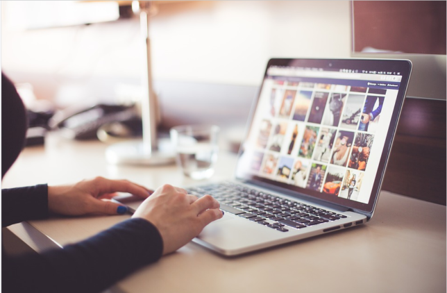 Person using laptop
