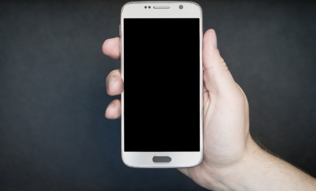 holding a smartphone